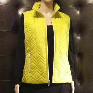 Light Mustard Yellow Zip-Up Vest (Vest Only).